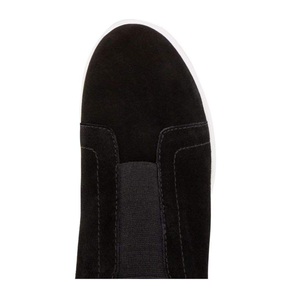 AQUA COLLEGE Womens Black 1/2 Platform Glady Toe Wedge Athletic Sneakers 9.5 M - Picture 3 of 4